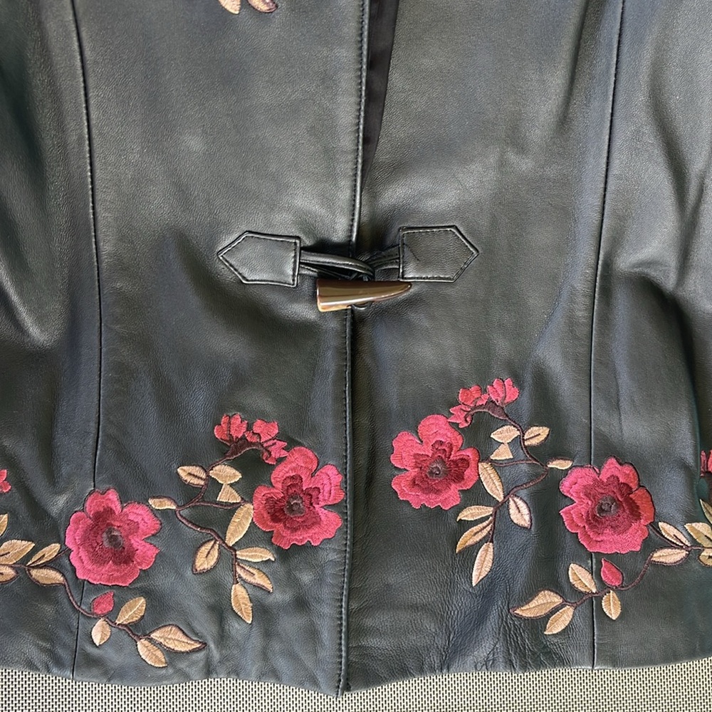 Vintage Belle Sport Genuine Black Leather Women Jacket - Picture 6 of 9